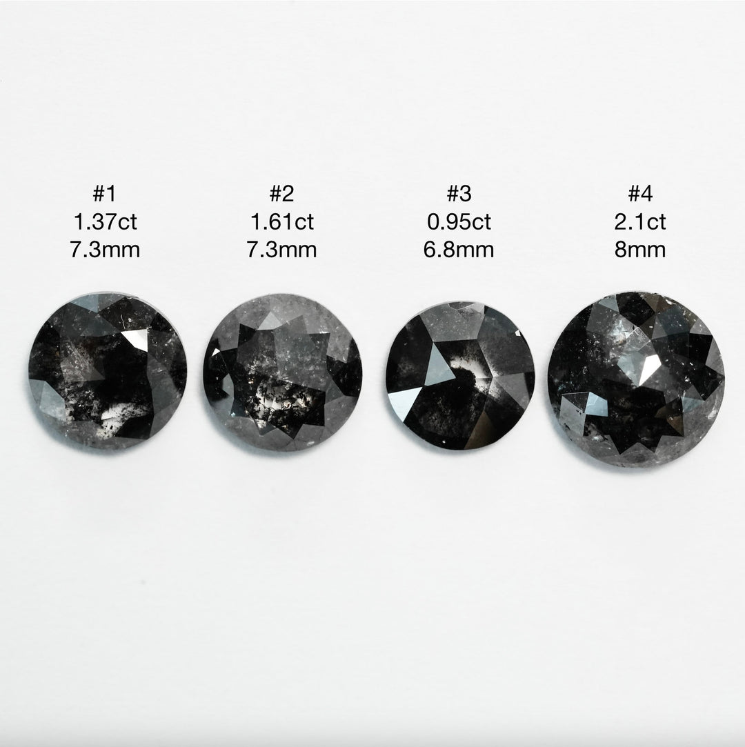 Black Round Diamond Ring