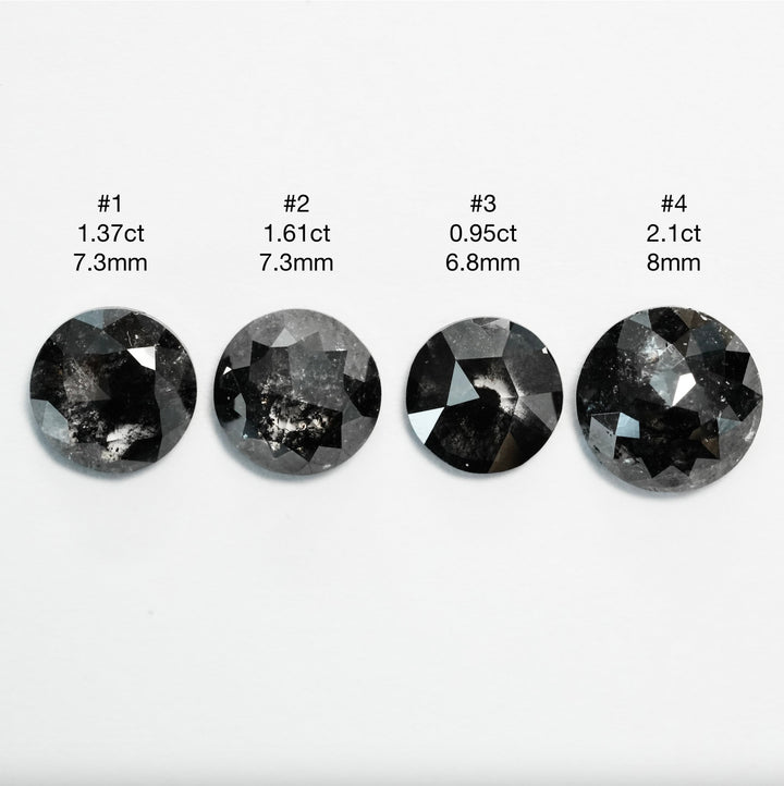 Black Round Diamond Ring