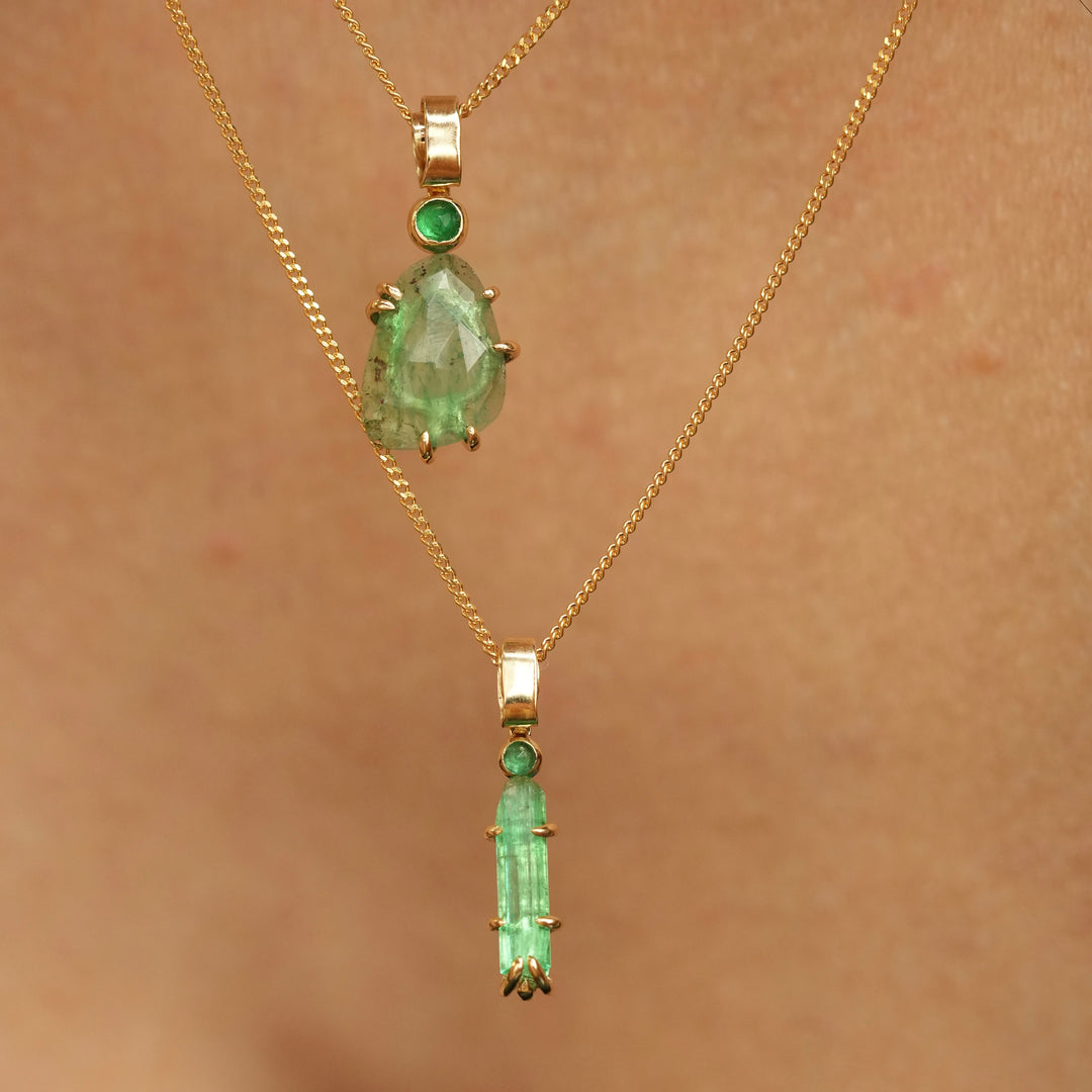 READY To SHIP Emerald Necklace