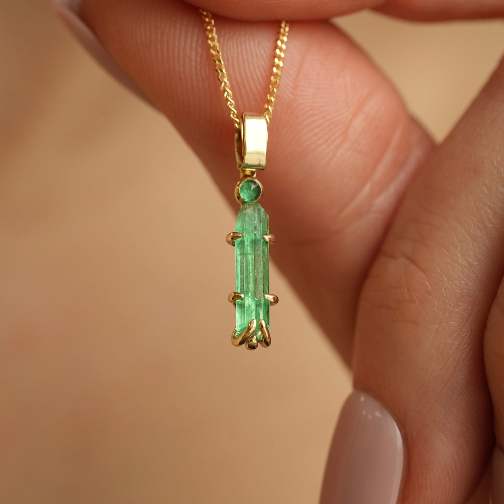 READY To SHIP Emerald Necklace