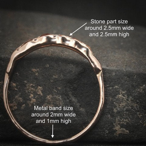 Rainbow Moonstone Wave Ring. Silver Gold Raw Rough Uncut Organic Rustic Blue Flash Unique Rainbow Moonstone Wedding Band Ring