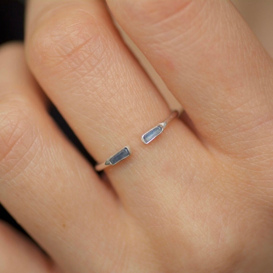 Adjustable Blue Kyanite Ring