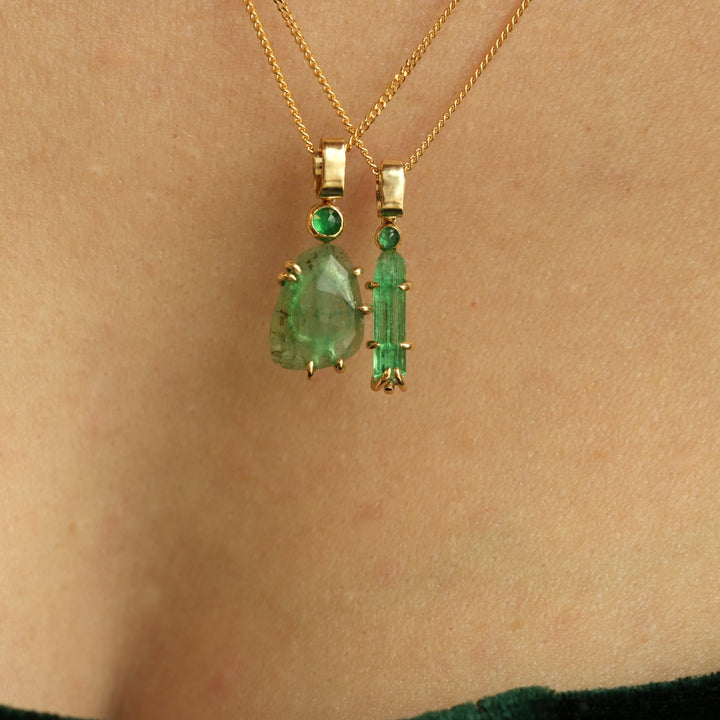 READY To SHIP Emerald Necklace