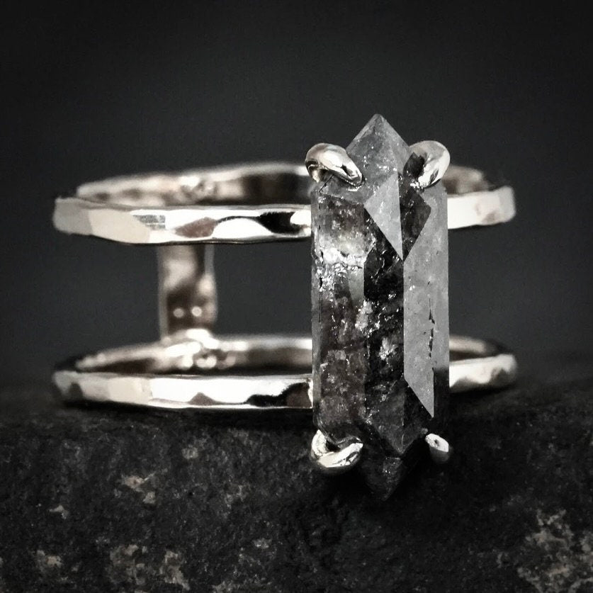 Hexagon Diamond Ring