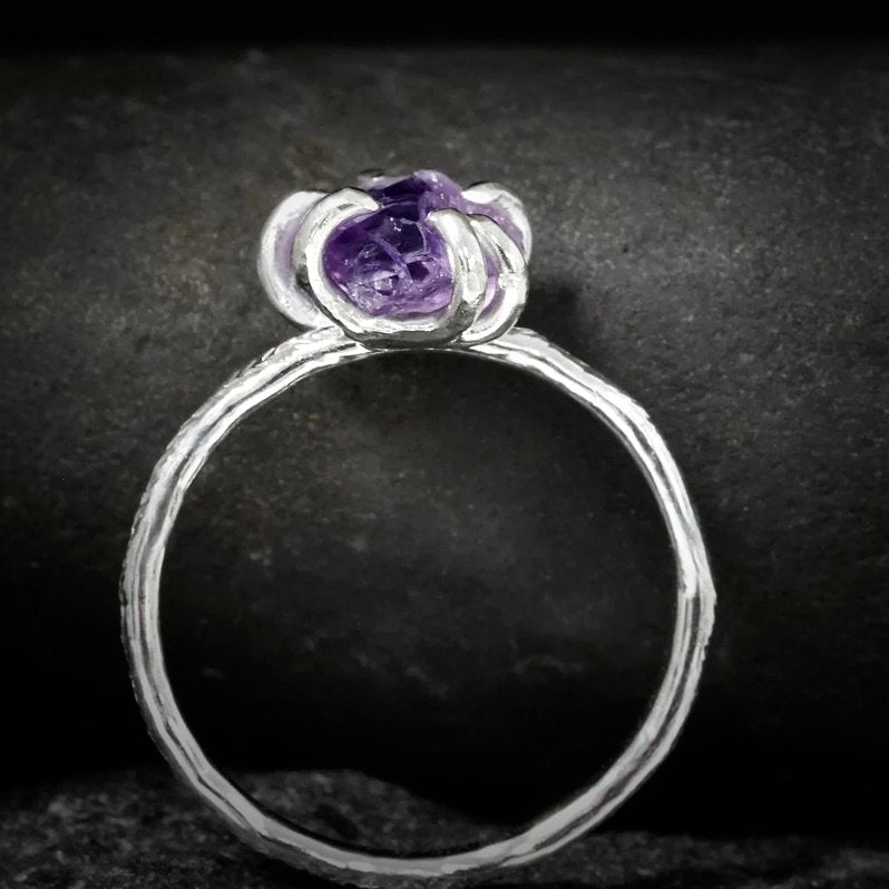 Raw Amethyst Ring