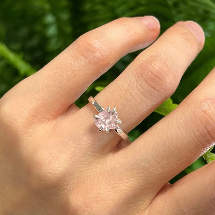 Pink Raw Sapphire Ring