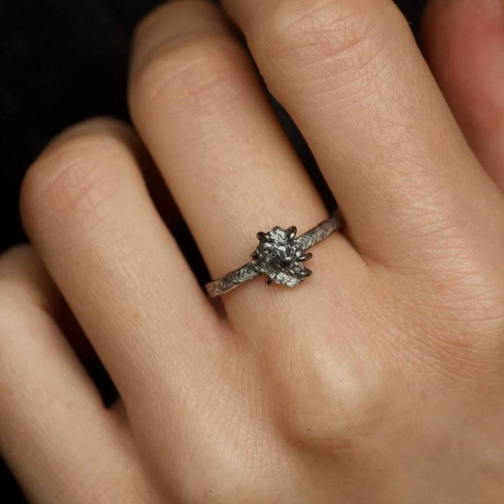 Grey Diamond Ring Set