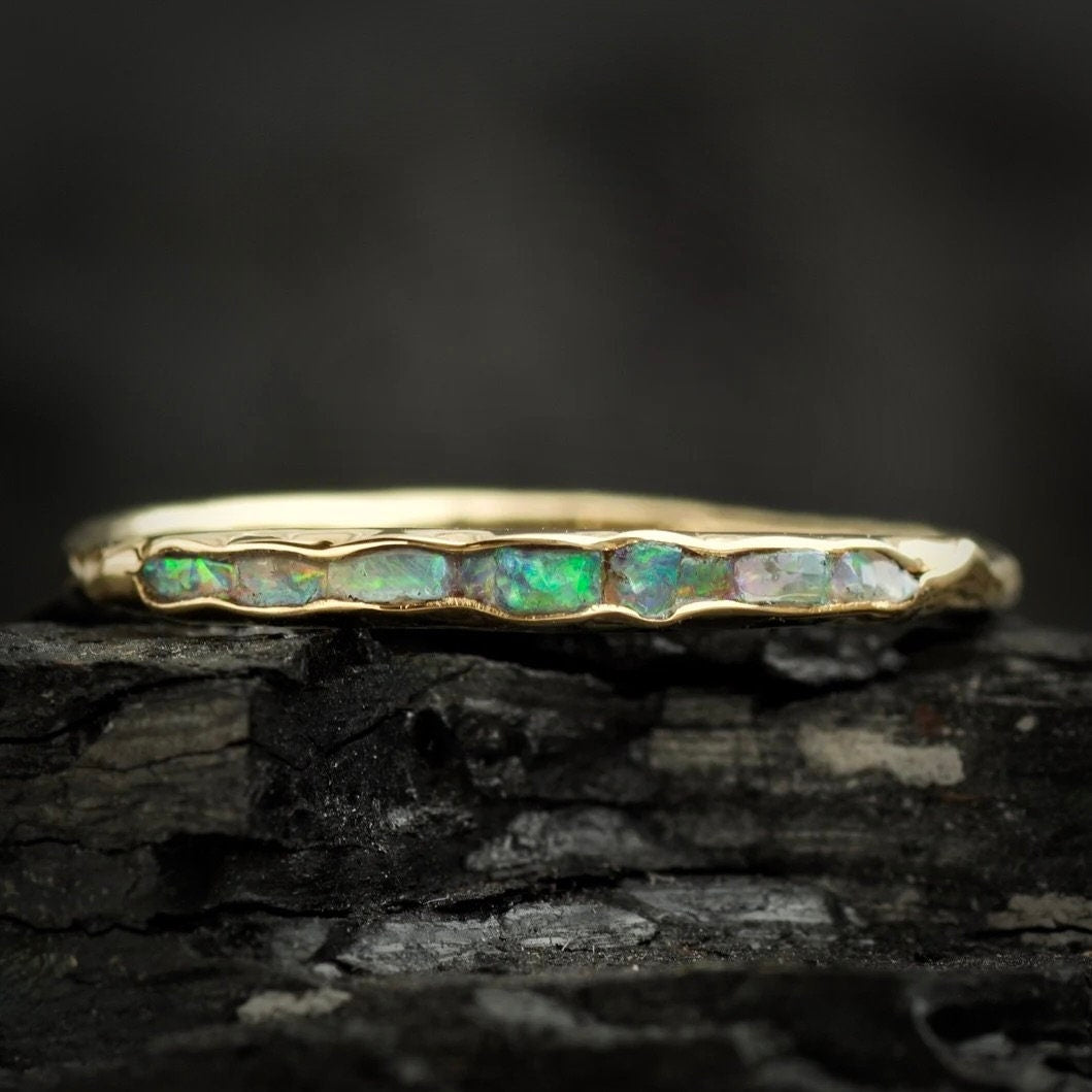 Raw Australian Opal Ring