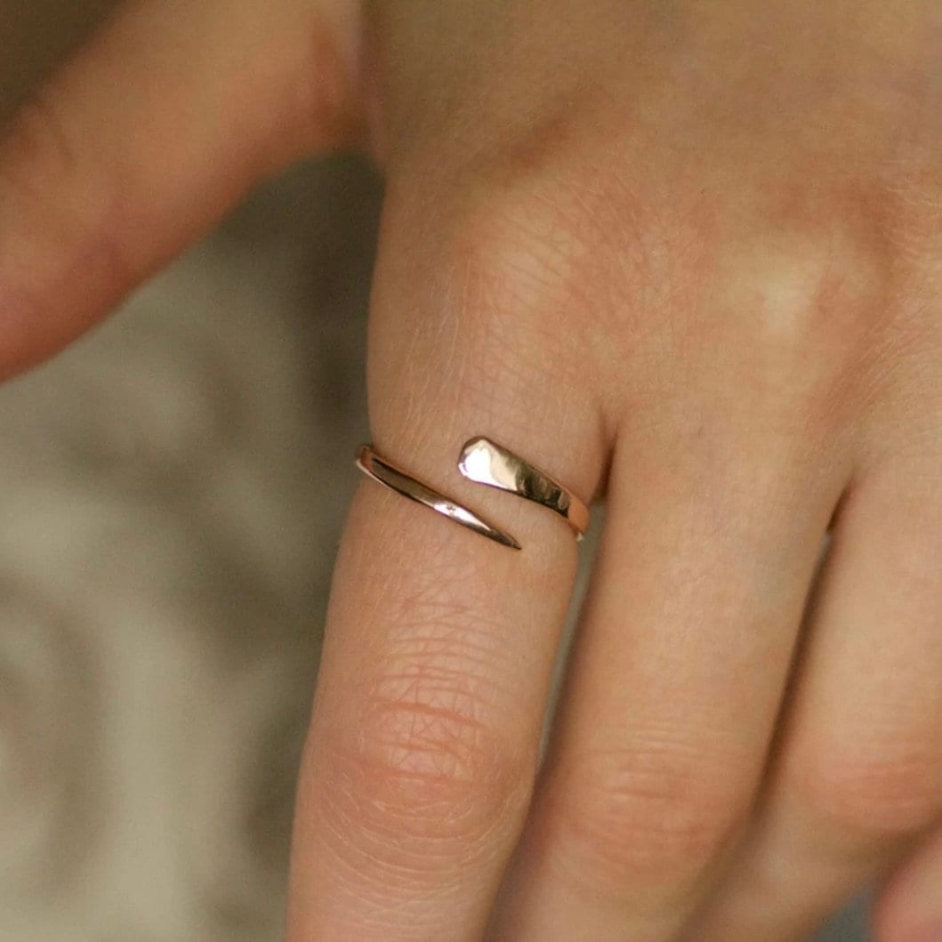 Adjustable Horseshoe Nail Ring