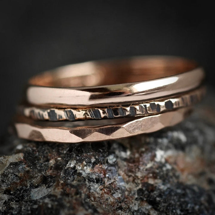 Rose Gold Ring Set