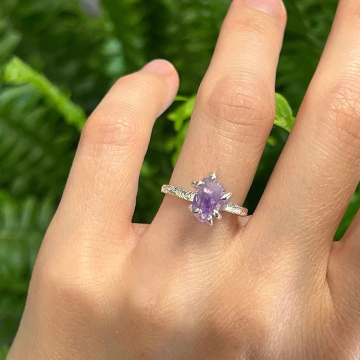 Raw Amethyst Ring