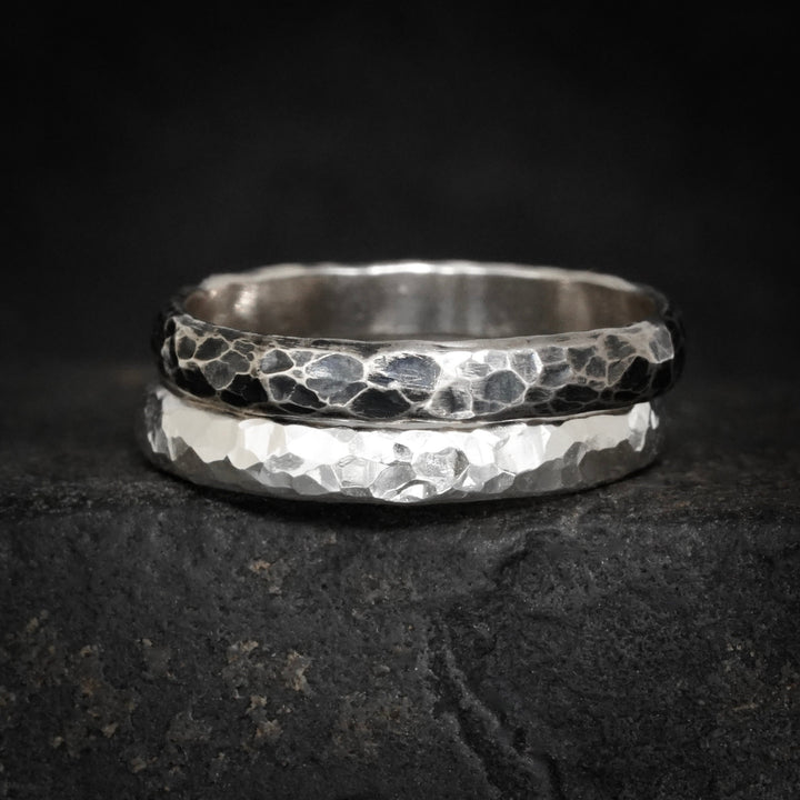 4.5mm Hammered Band Ring