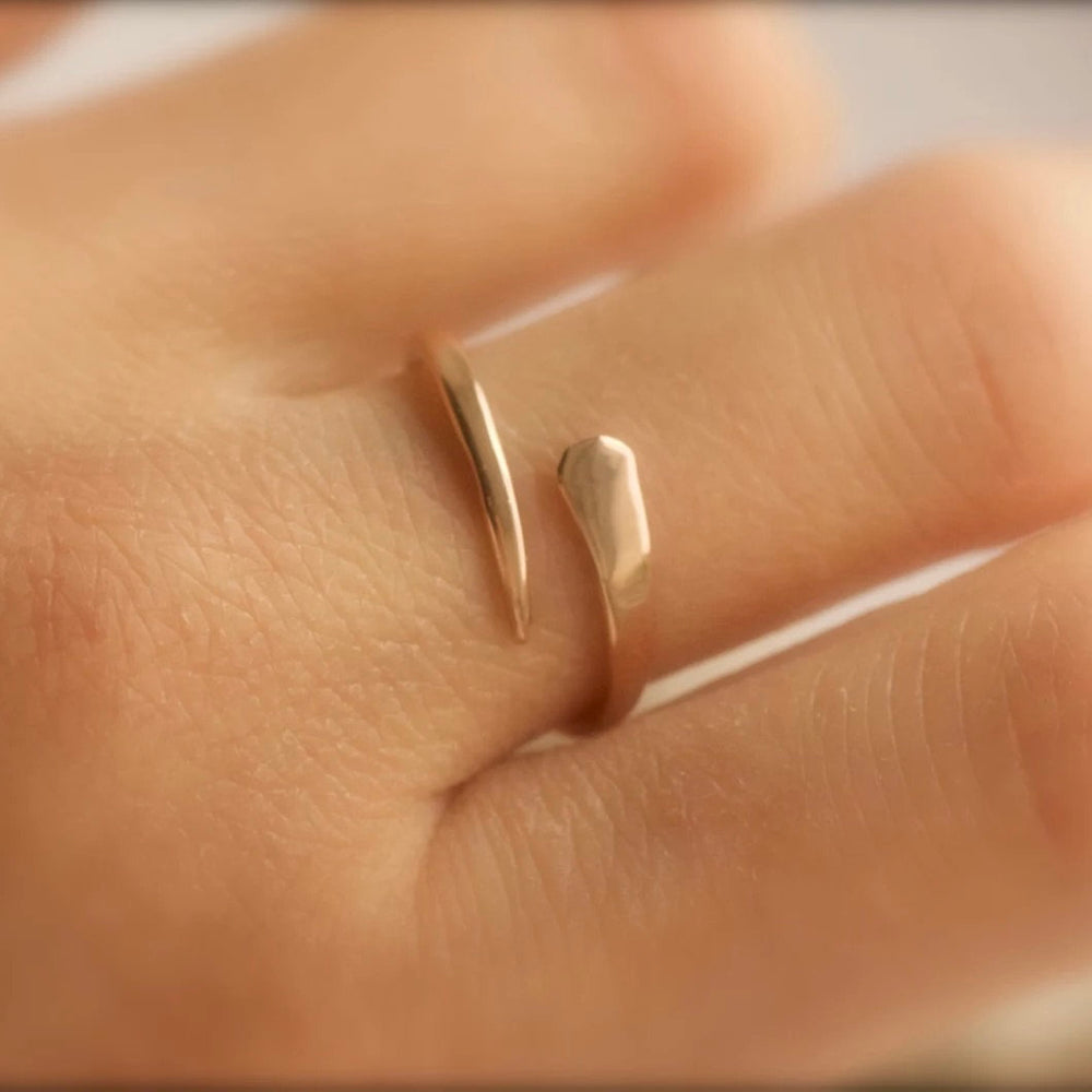 Adjustable Horseshoe Nail Ring