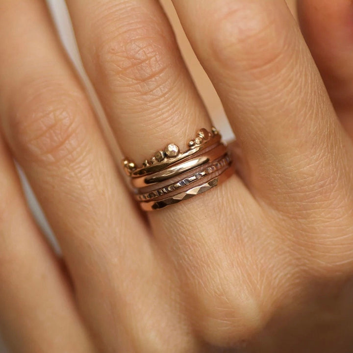 Textured Ring Set