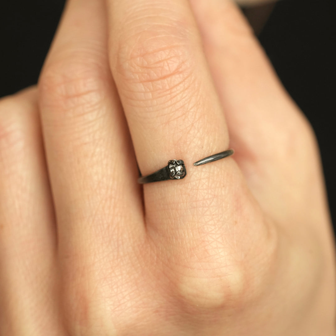 Herkimer Horseshoe Nail Ring