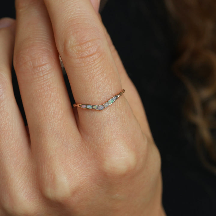 Opal Wave Ring