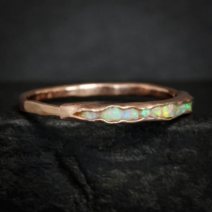 Raw Australian Opal Ring