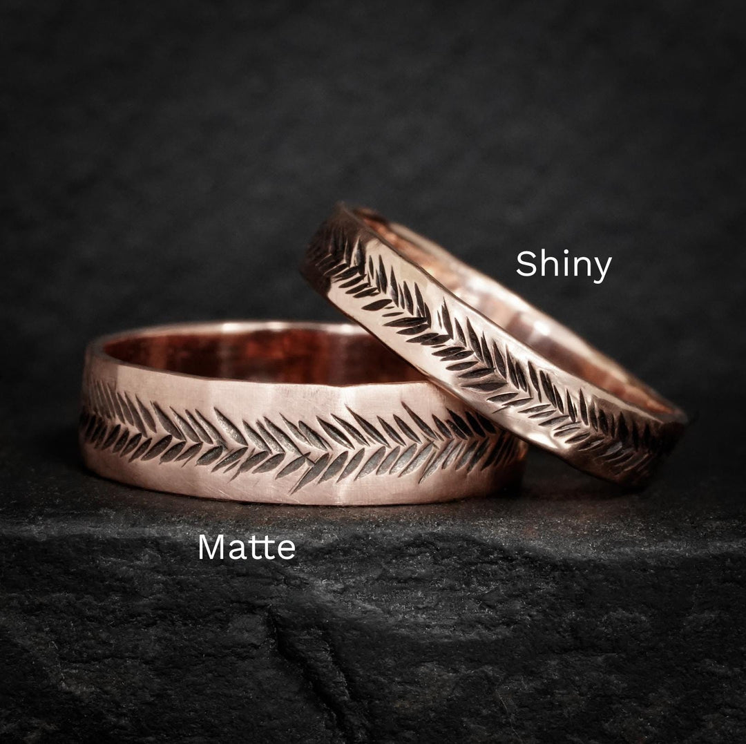 Single Rose Gold Band or SET of 2