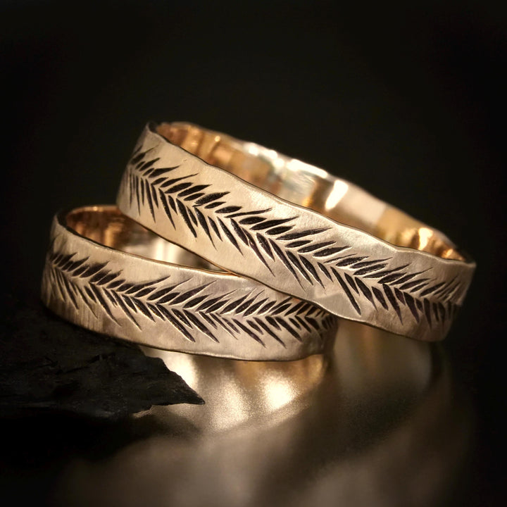 Single Gold Band or SET of 2 Rings