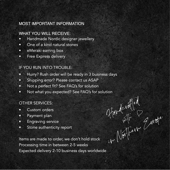 Black Diamond Stud Earrings