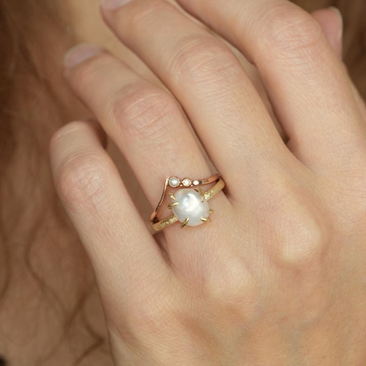 Pearl Wave Ring