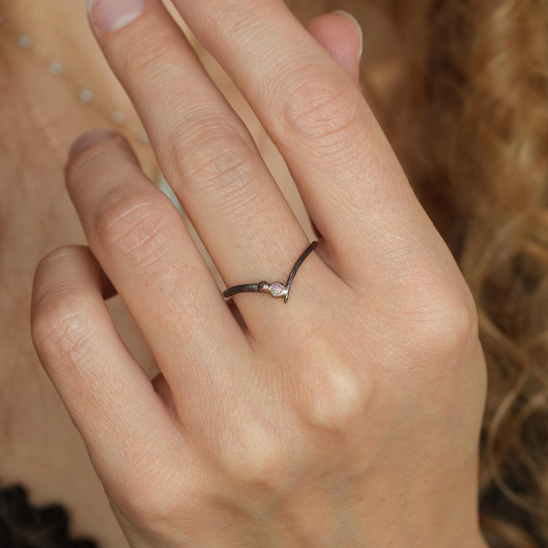 Opal Wave Ring