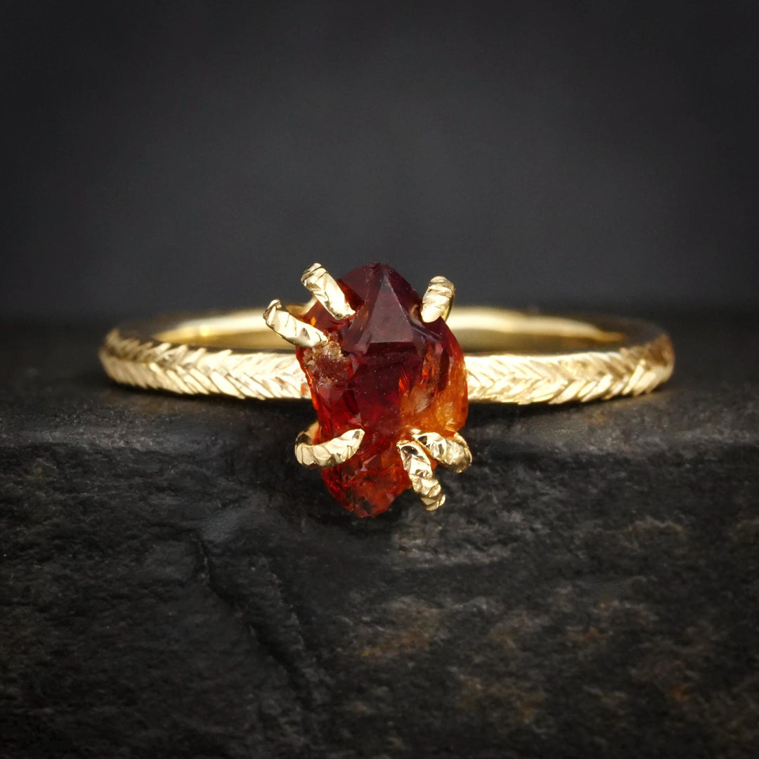 Raw Citrine Ring