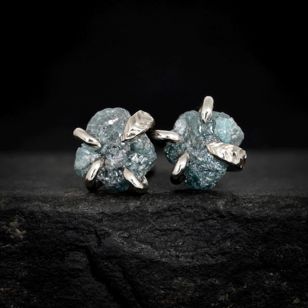 Blue Diamond Studs