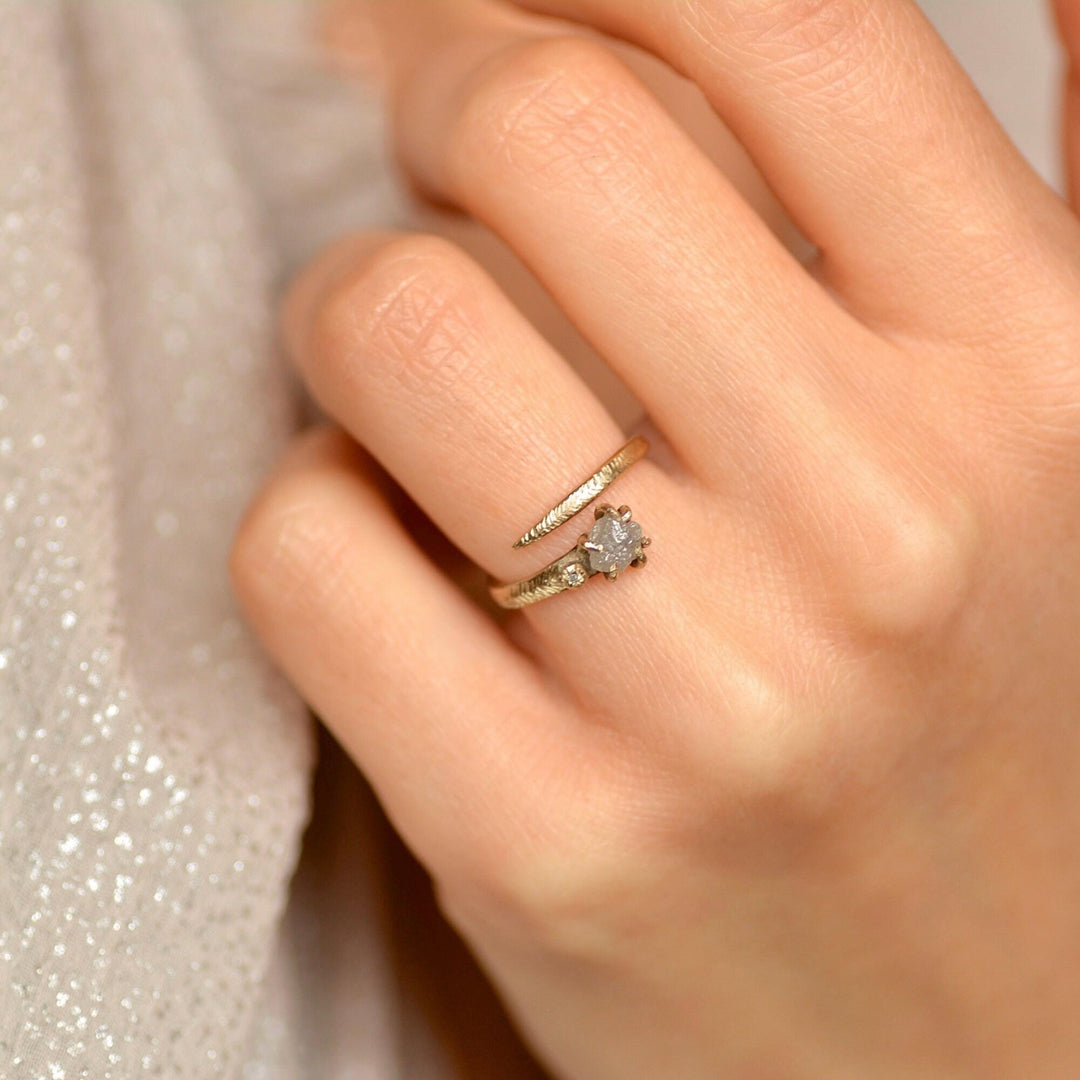 Raw Diamond Ring