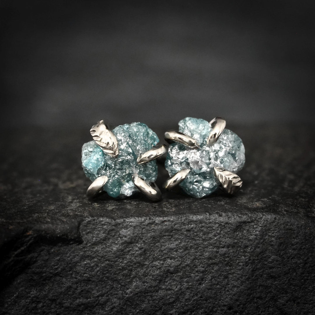 Blue Diamond Studs