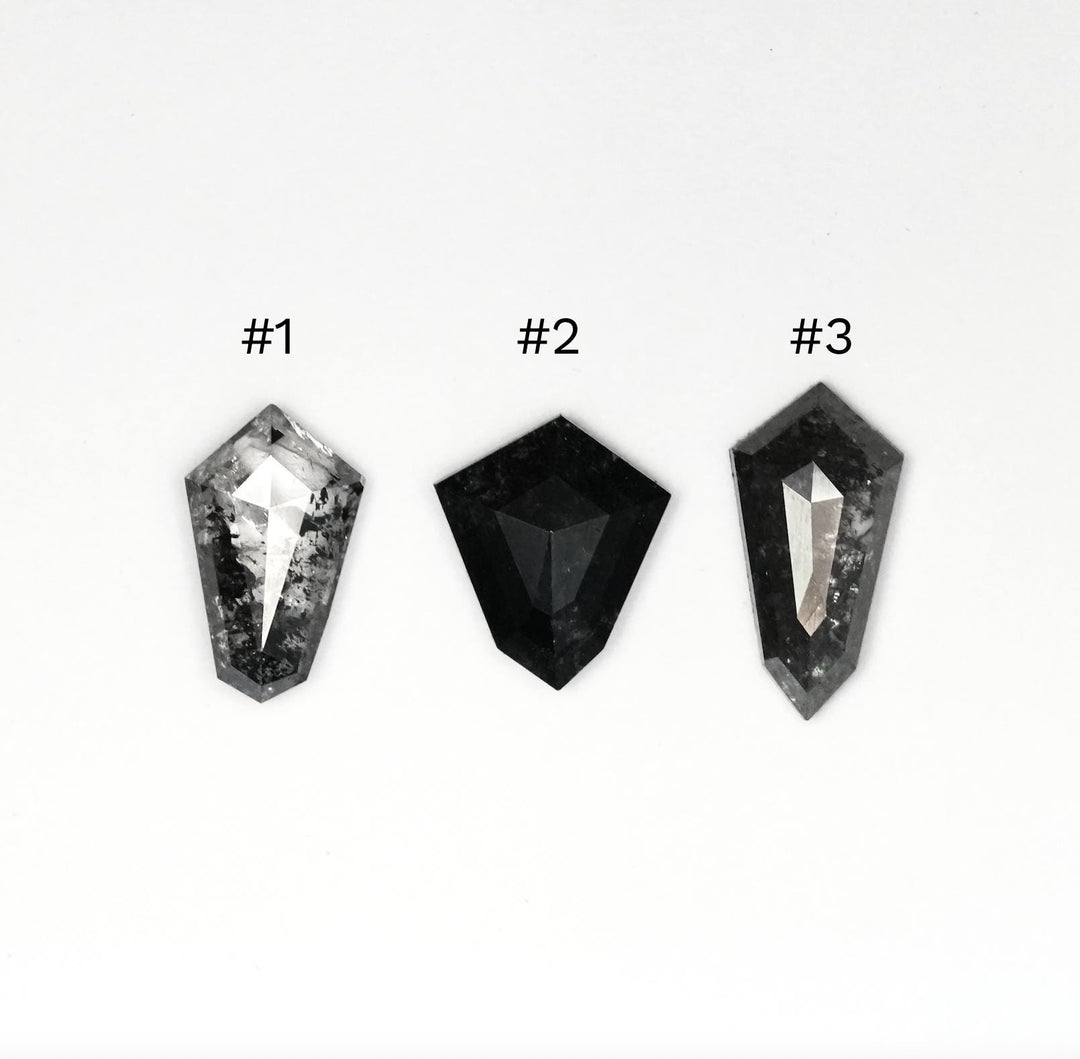 Black Galaxy Diamond Kite Ring