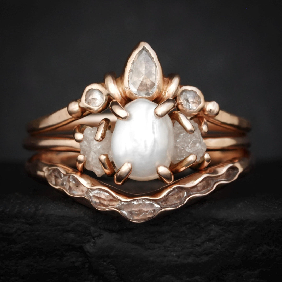 Choose Your Pearl Ring Set Style