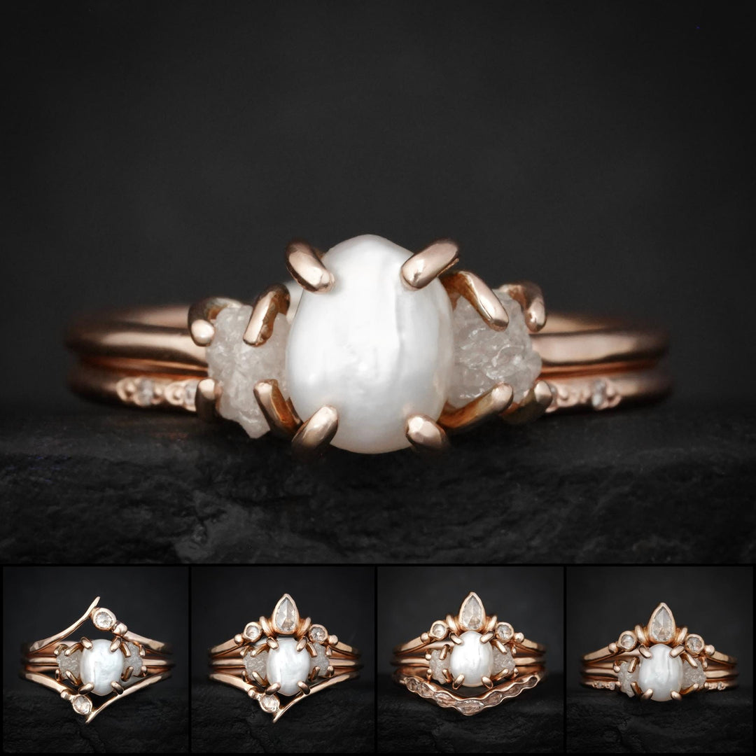 Choose Your Pearl Ring Set Style