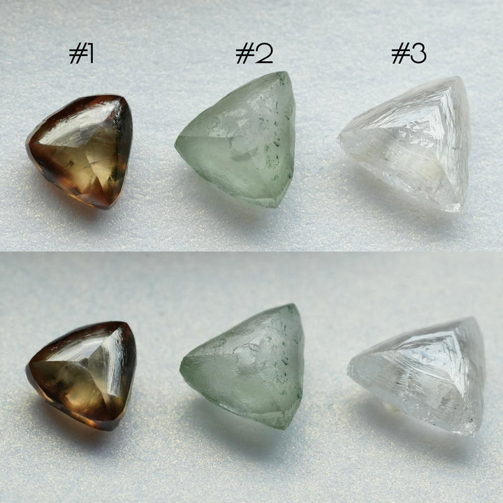 Rough Triangle Diamond Ring