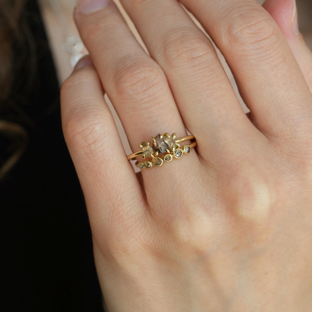 Brown Diamond Pebble Ring