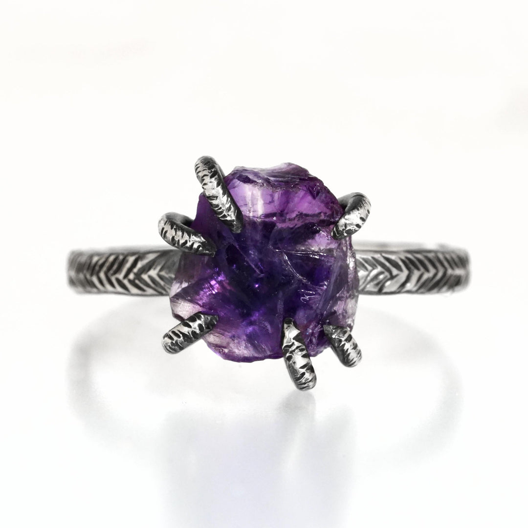 Raw Amethyst Ring