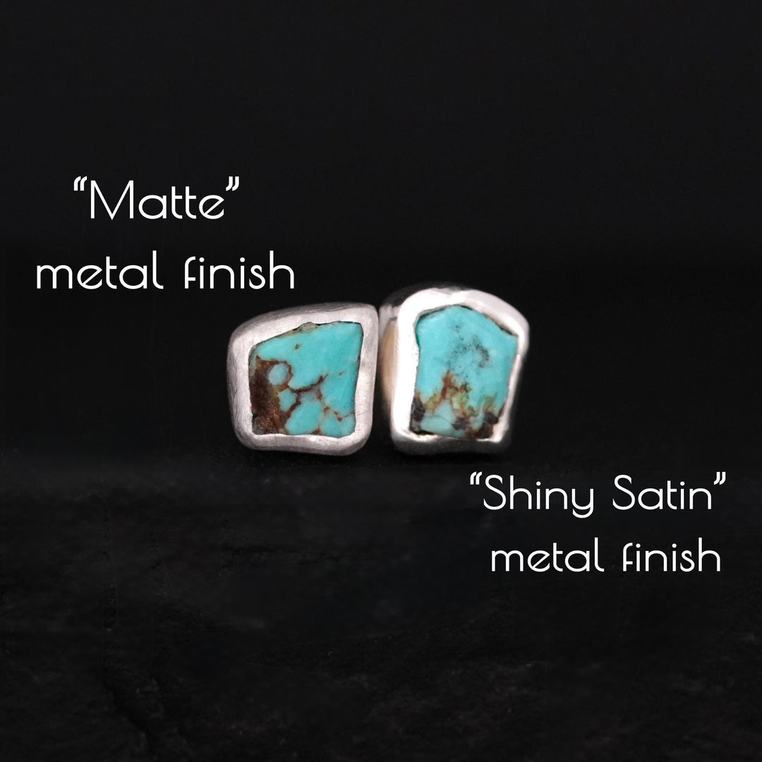 Raw Turquoise Studs