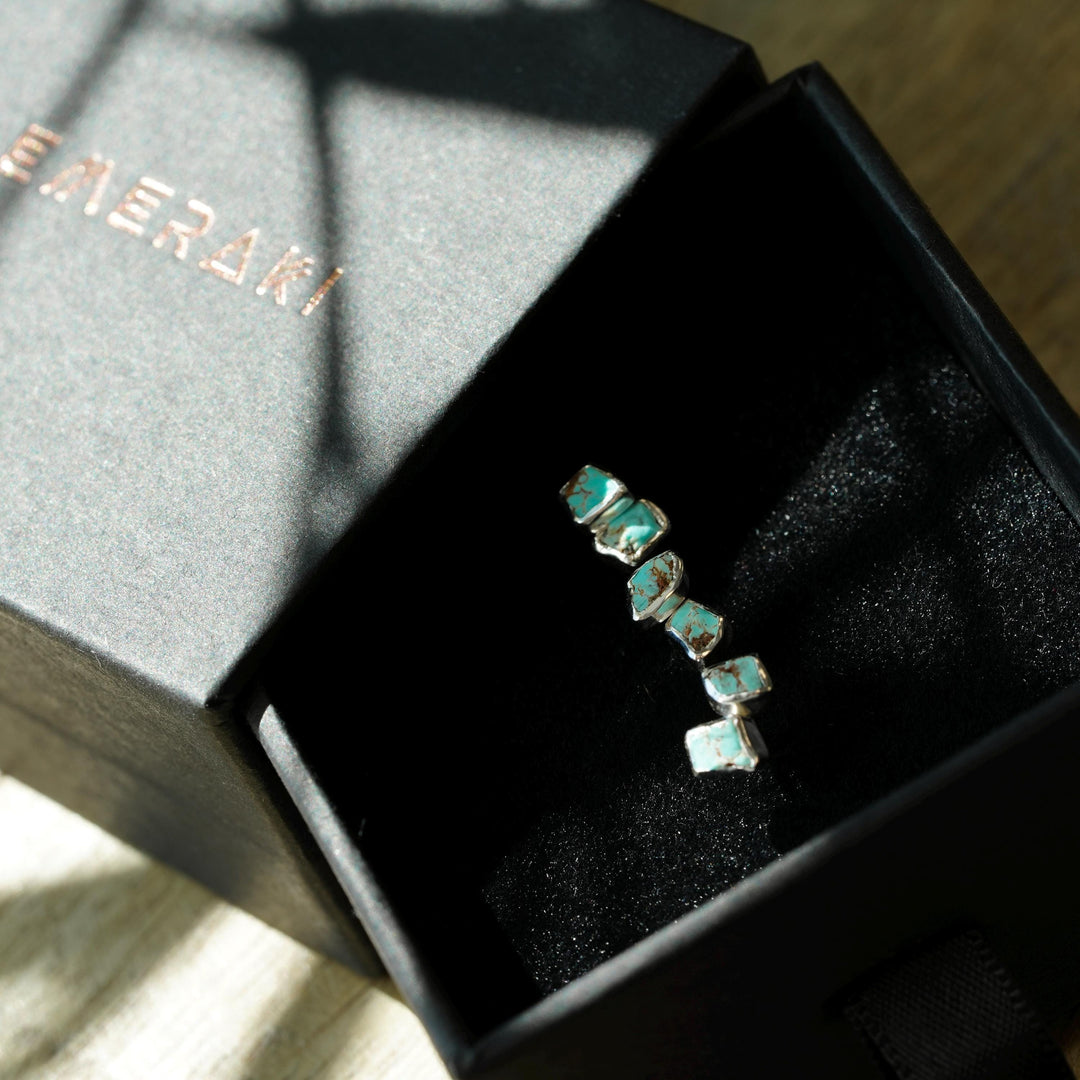 Raw Turquoise Studs