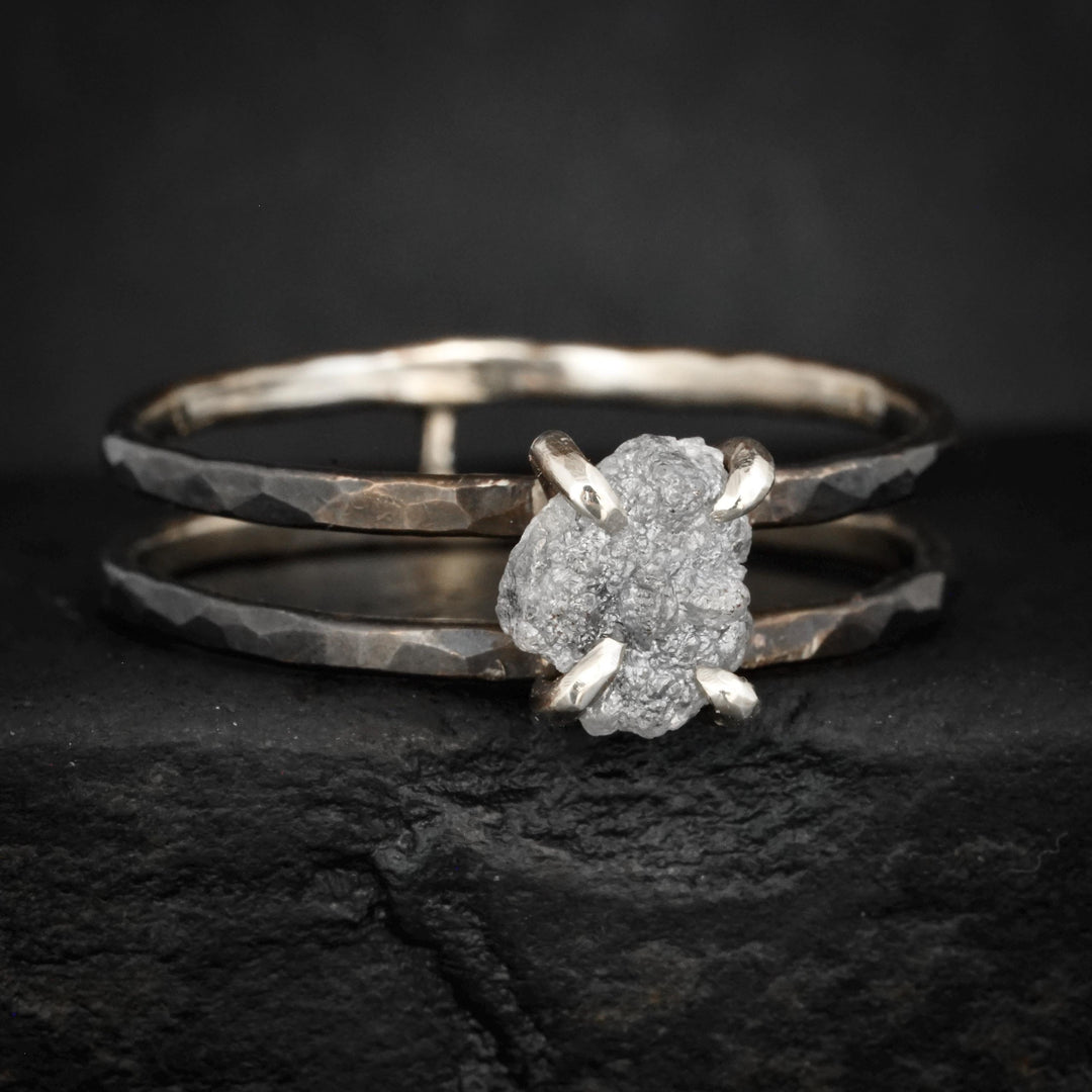 Grey Diamond Ring