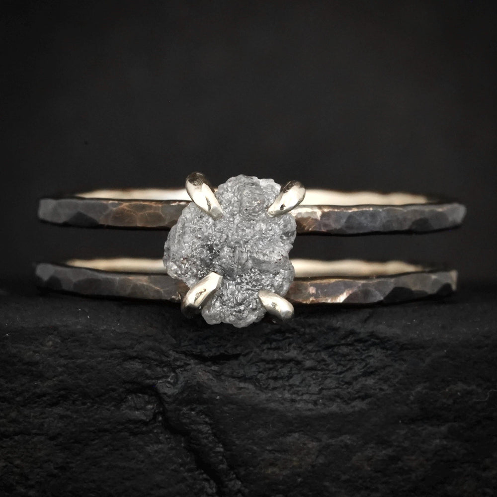 Grey Diamond Ring