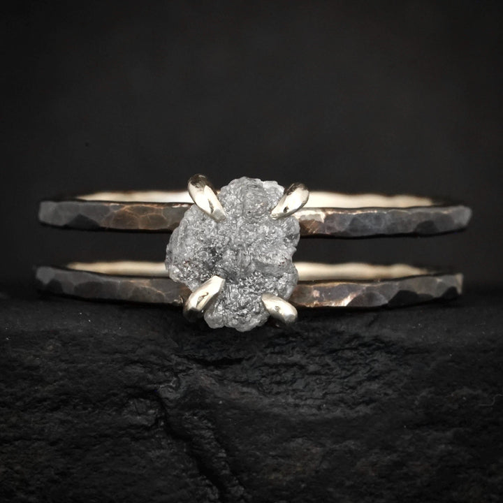 Grey Diamond Ring