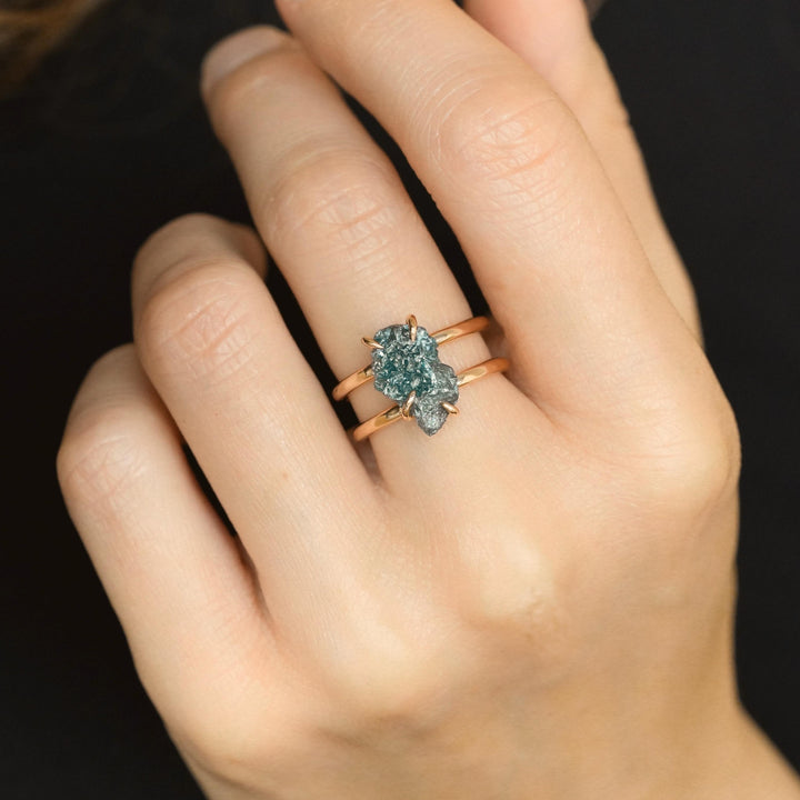 Blue Diamond Ring Set