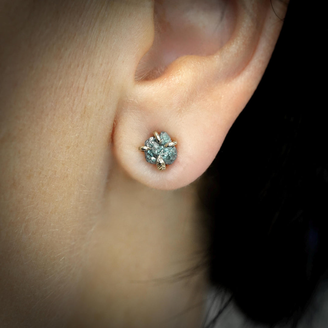 Blue Diamond Studs