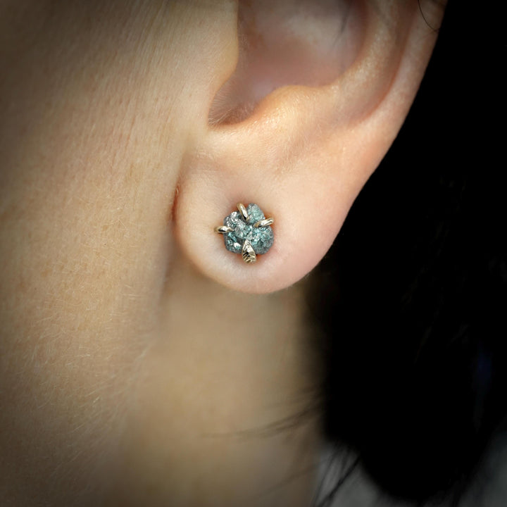 Blue Diamond Studs