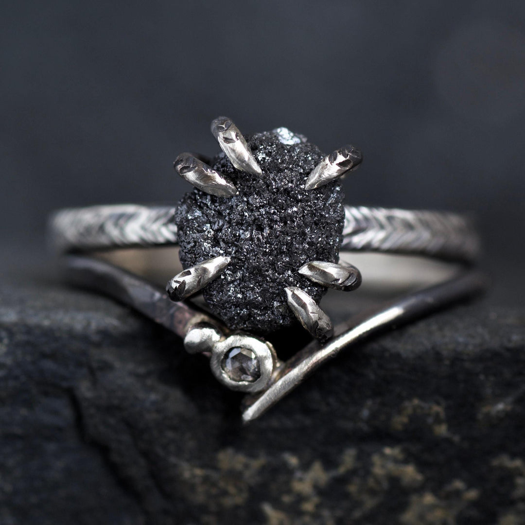 Black Diamond Ring Set