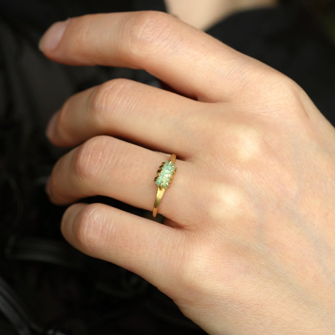 Emerald Crystal Ring