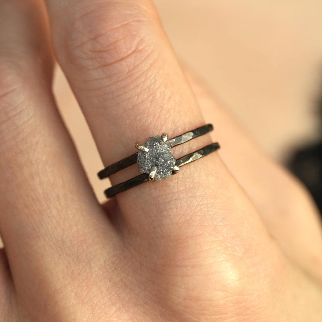 Grey Diamond Ring