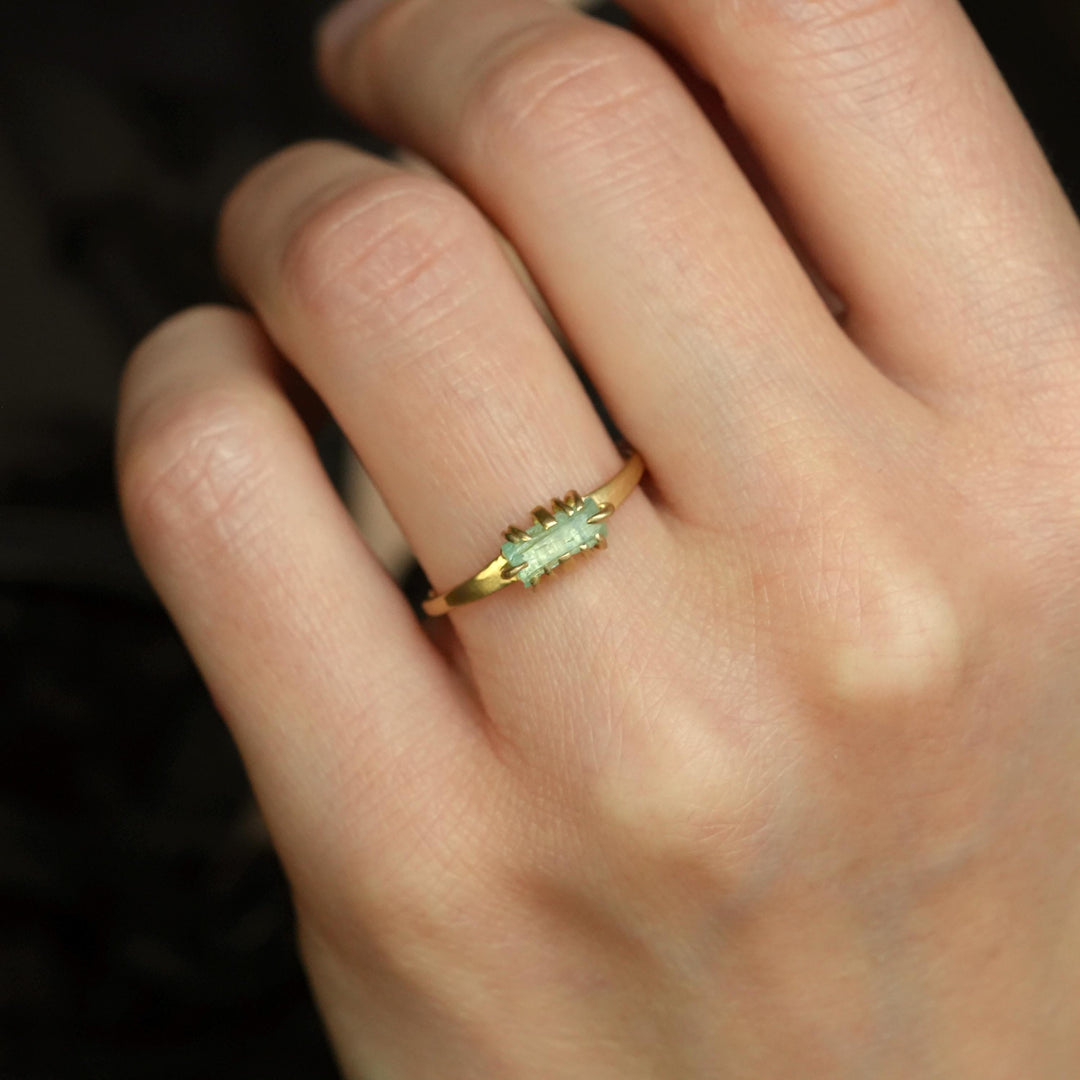 Emerald Crystal Ring