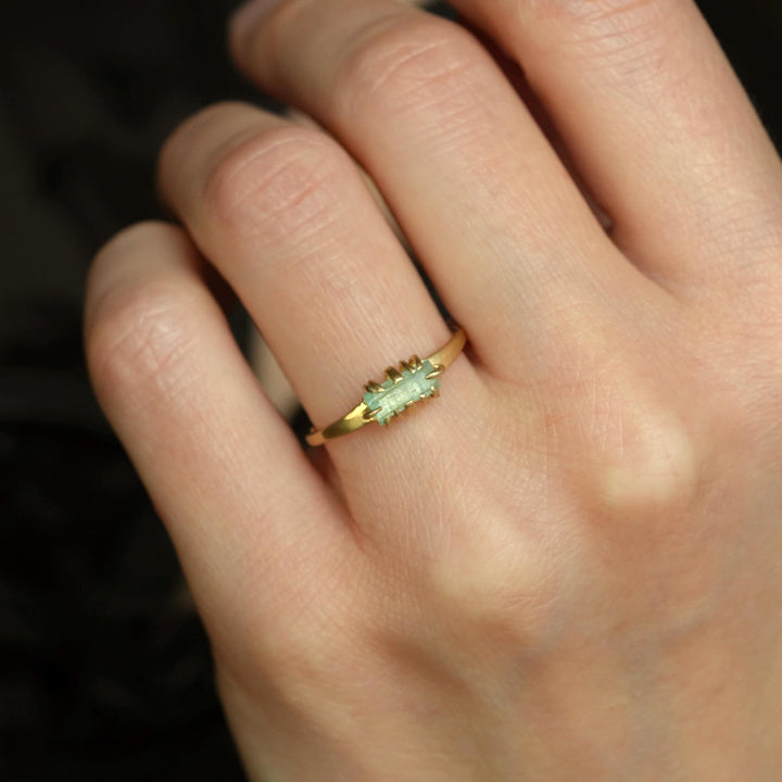 Emerald Crystal Ring