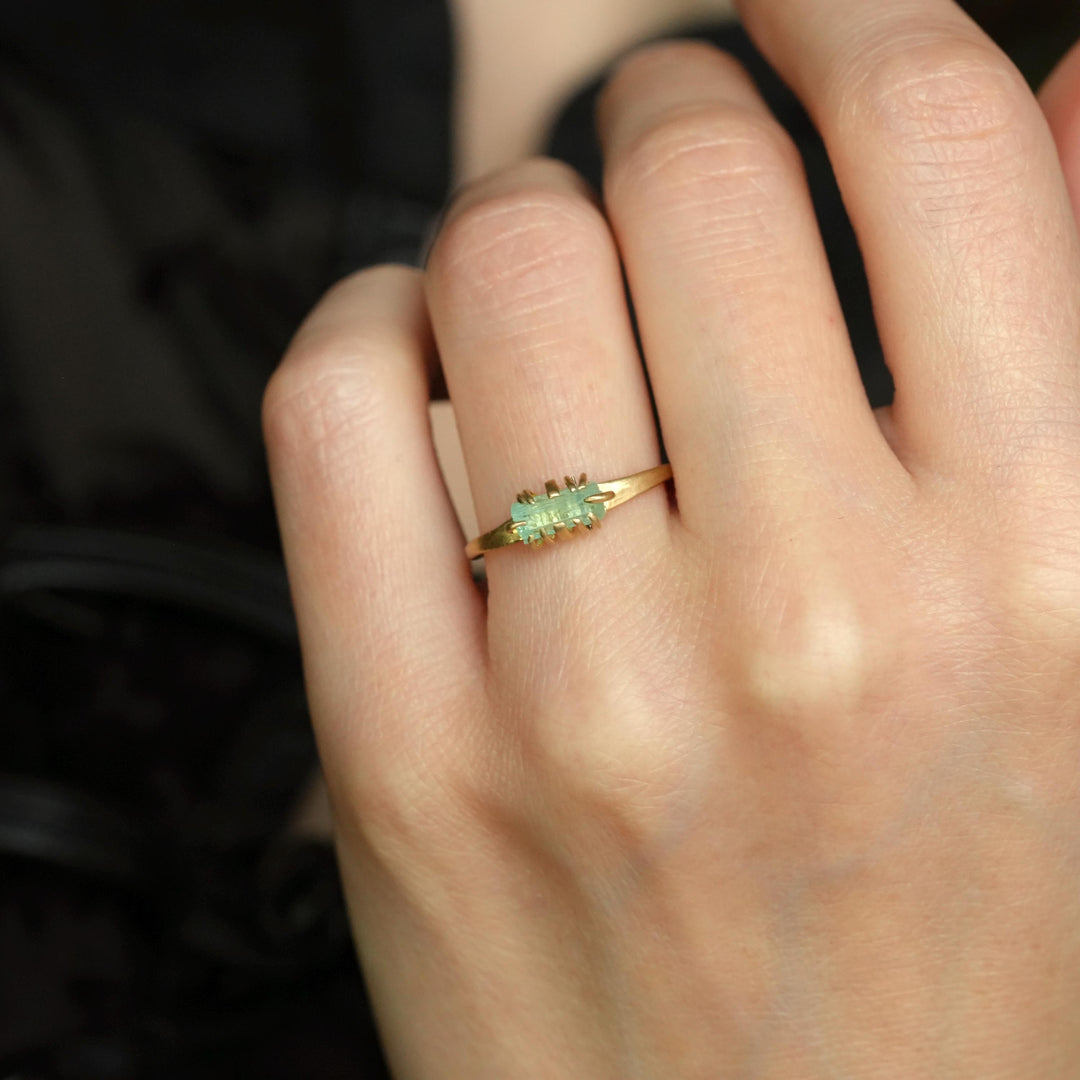 Emerald Crystal Ring